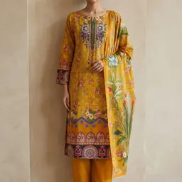 vibrant-mustard-floral-pakistani-suit-3piece-unstitched-collection