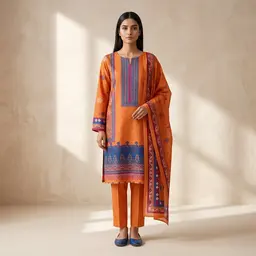 elegant-3piece-orange-designer-suit-for-women